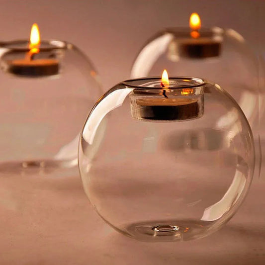 Aura Glass Candle Holderx