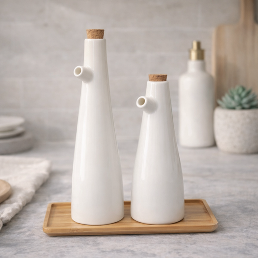 Ceramic Oil & Vinegar Pour Bottles